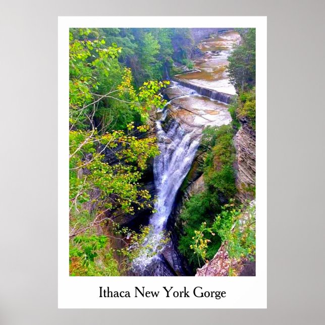 POSTER ITHACA NEW YORK GORGE (Devant)