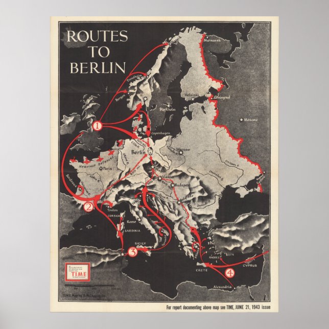 Poster Itinéraires vers Berlin (Devant)