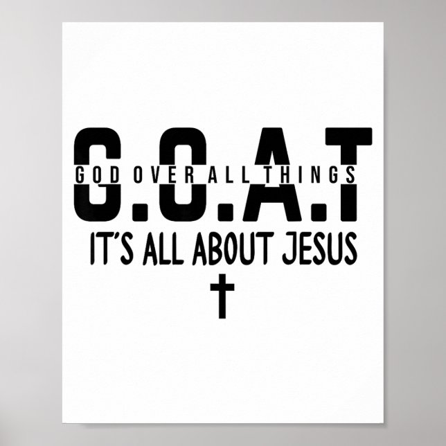 Poster It's All About Jesus Make Heaven Crowded God Over  (Devant)