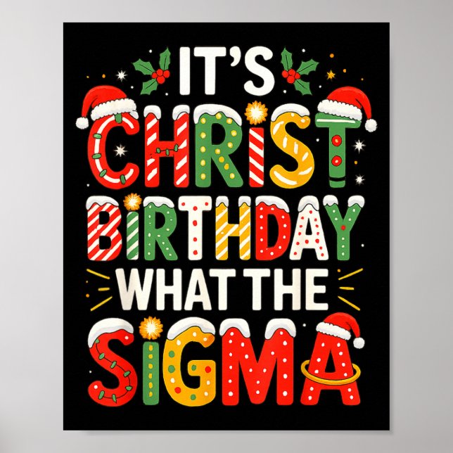 Poster It's Christ Birthday Sigma Christian Christmas  (Devant)