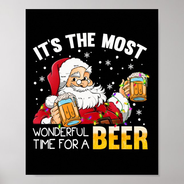 Poster Its The Most Wonderful Time For A Beer Christmas S (Devant)