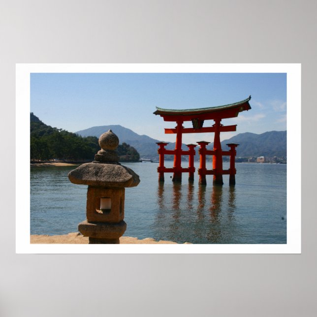 Poster itsukushima torii japon (Devant)