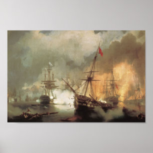 Poster Ivan Aivazovsky - Bataille de Navarino