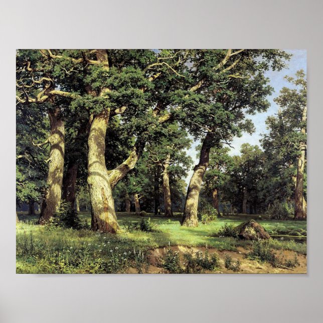 Poster Ivan Shishkin - Chêne Grove (Devant)