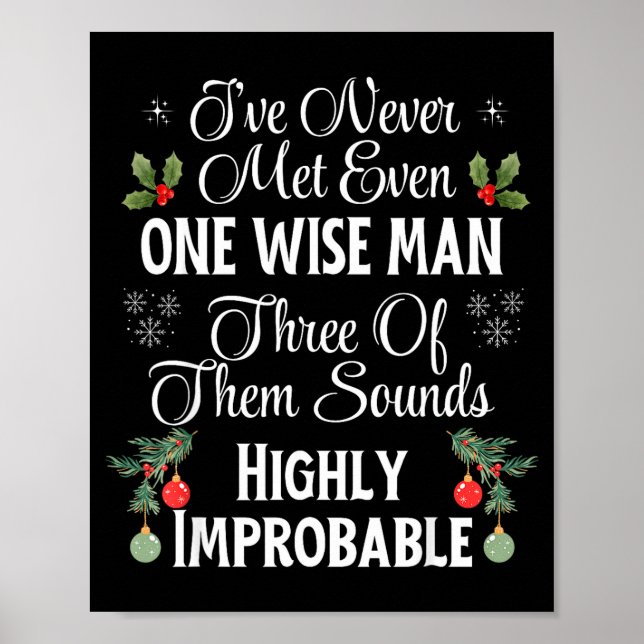Poster I've Never Met Even One Wise Man Three Sounds Impr (Devant)