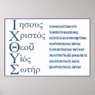 Poster IXOYE Acrostique (bleu)