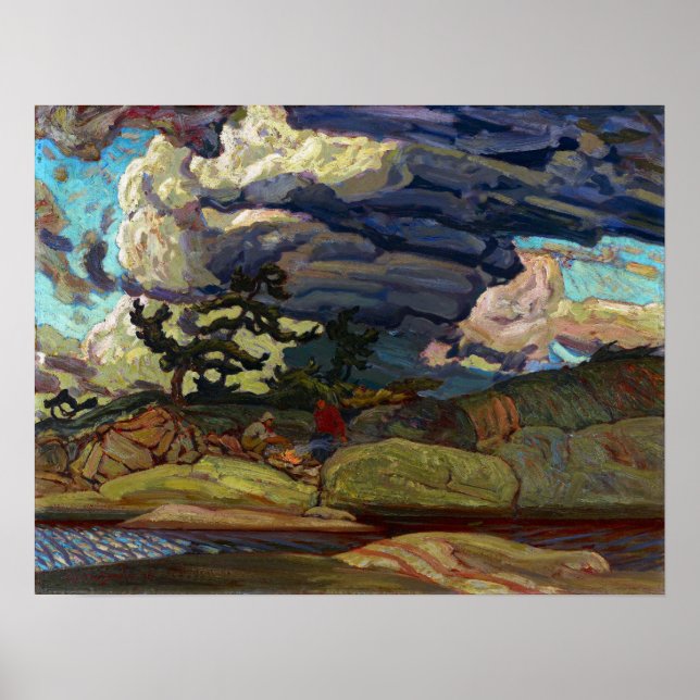 Poster J.E.H. MacDonald Les éléments (Devant)