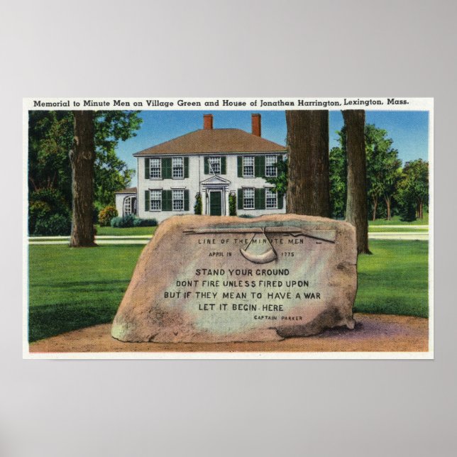 Poster J. Harrington House, Village Green (Devant)