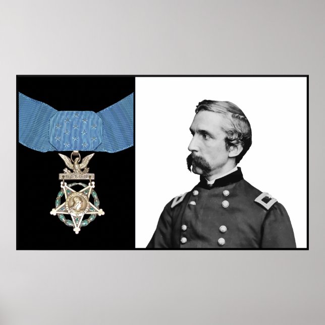 Poster J.L. Chamberlain et la Médaille d'honneur (Devant)
