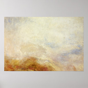 Poster J. M. W. Turner - A mountain scene, Val d'Aosta