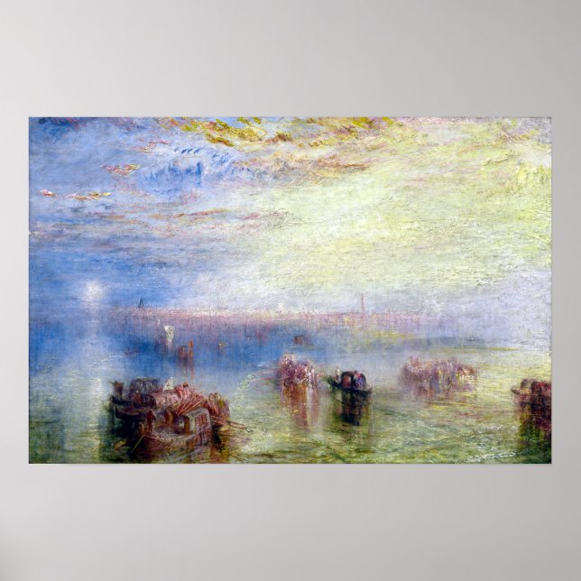 Poster J. M. W. Turner Approche de Venise (Devant)