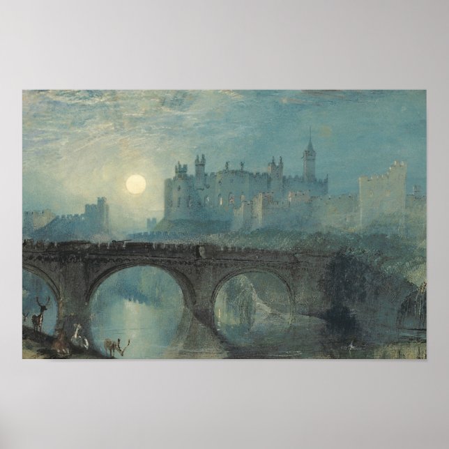 Poster J.M.W. Turner - Château d'Alnwick (Devant)