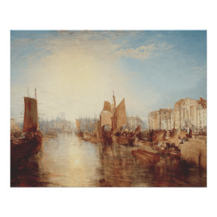 Poster J.M.W. Turner : Port de Dieppe Beaux-arts romantiq