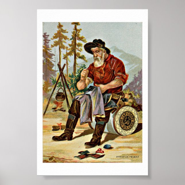 Poster J & P Thread Antique Ad (Devant)