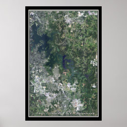 Poster J Percy Priest Lake Tennessee Carte de l'affiche s