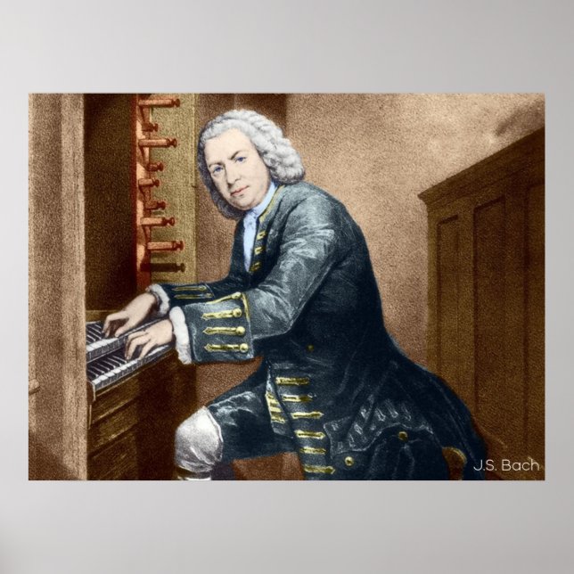 Poster J.S. Bach (Devant)