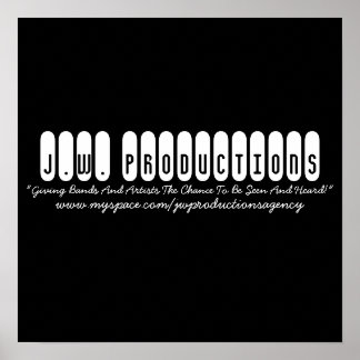 Poster J.W. Productions, "Donner Des Bandes Et Des Artist