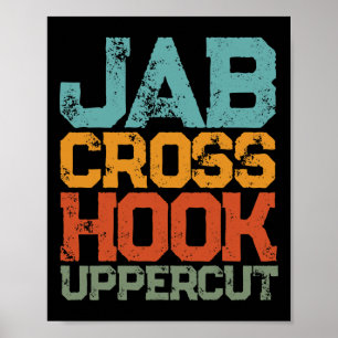 Poster Jab Cross Hook Uppercut Femmes Et Hommes Shirt Fun