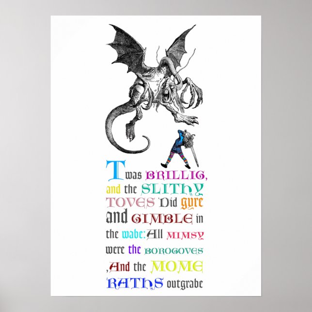 Poster Jabberwocky (Devant)