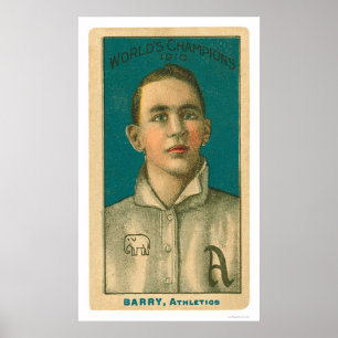 Poster Jack Barry Baseball 1910