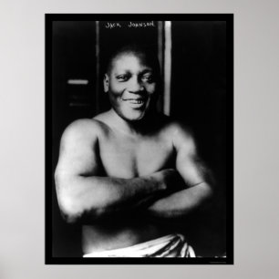 Poster Jack Johnson Boxing 1915