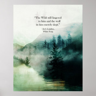 Poster Jack London Citation Art Print