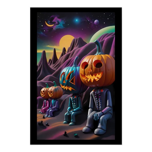 Poster Jack-o-Lantern Family Rest Stop (Devant)