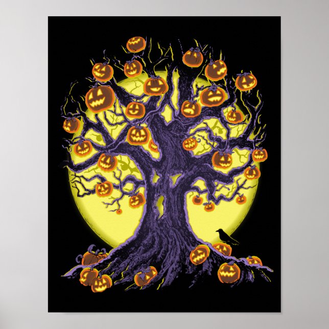Poster Jack O'Lantern Tree (Devant)
