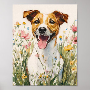 Poster Jack Russell Terrier - Mignonne Dog Wall Ar