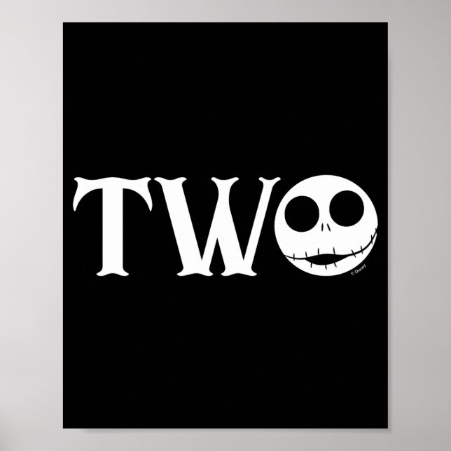Poster Jack Skellington First Birthday Two Baby  (Devant)