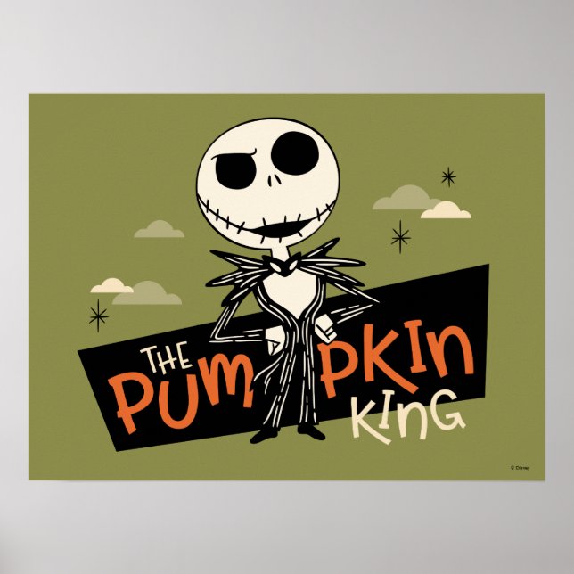 Poster Jack Skellington le roi Citrouille (Devant)
