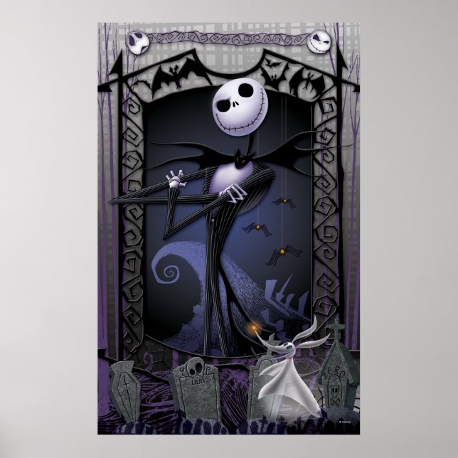 Poster Jack Skellington | Roi d'Halloweentown (Devant)