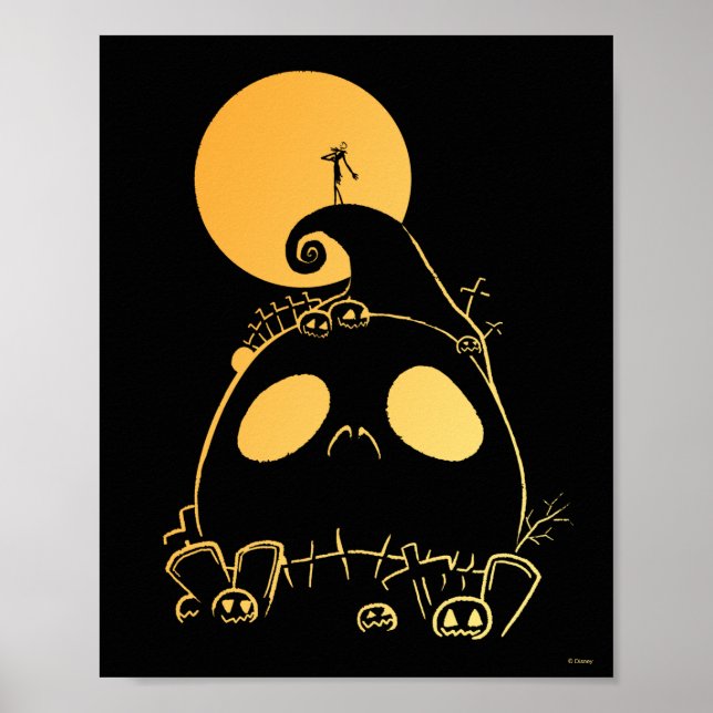 Poster Jack Skellington sur Jack Theme Spiral Hill (Devant)