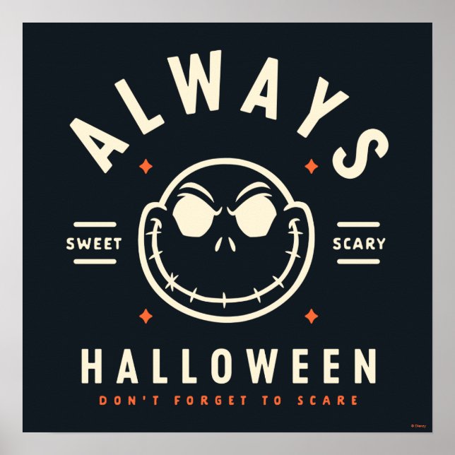 Poster Jack Skellington - Toujours Halloween (Devant)