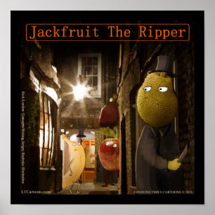 Poster Jackfruit le Ripper Drôle Rick Londres