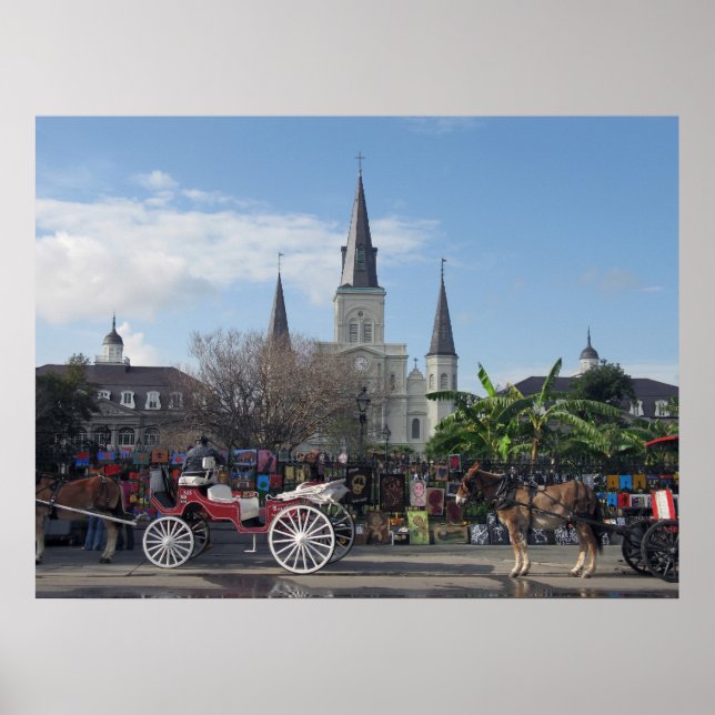 Poster Jackson Carré-Nouvelle-Orléans (Devant)