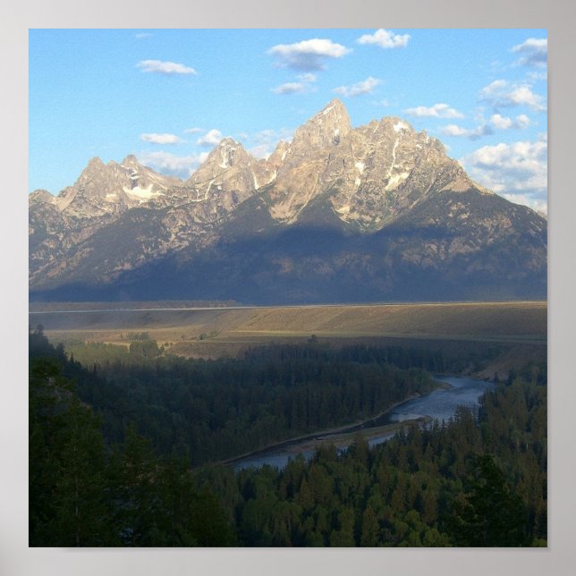 Poster Jackson Hole Mountains (Grand Teton National Park) (Devant)