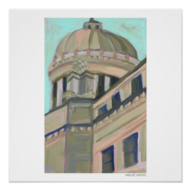 Poster Jackson Mississippi Capitol (Devant)