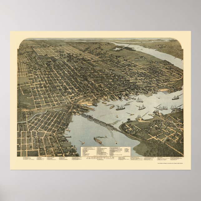 Poster Jacksonville, FL - 1893 (Devant)