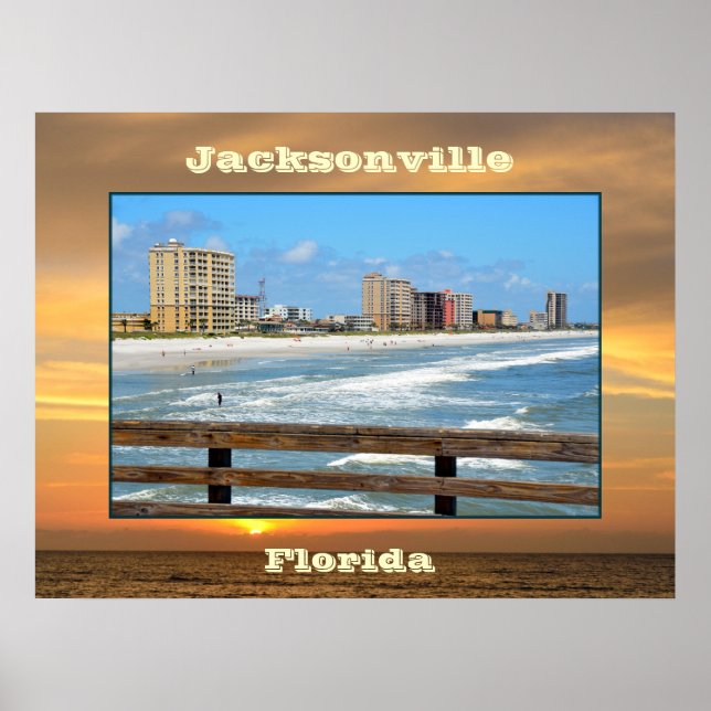 Poster Jacksonville, Floride paysage (Devant)