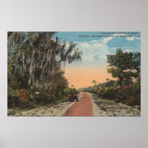 Poster Jacksonville, la Floride - vue de John Anderson