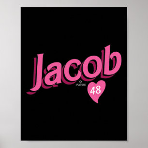 Poster Jacob Degrom Texas Vendre la Saint-Valentin Mlbpa