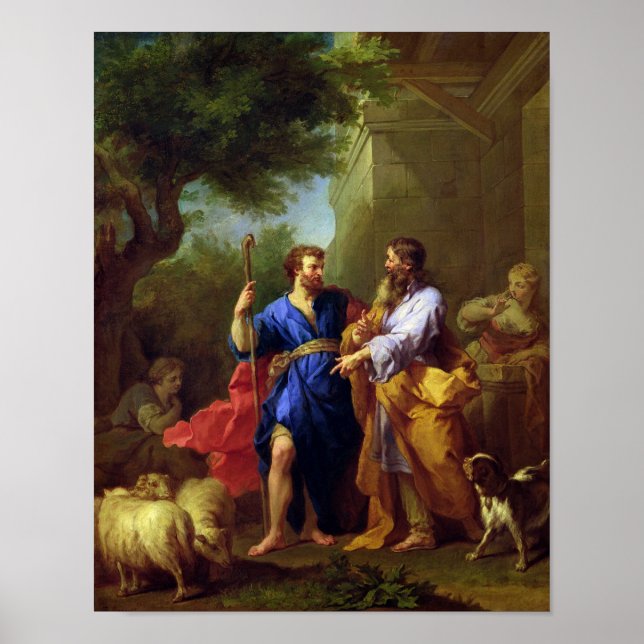 Poster Jacob et Laban, avant 1737 (Devant)