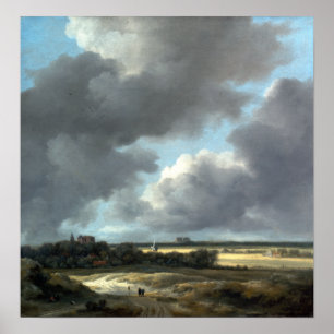 Poster Jacob van Ruisdael Vue d'Alkmaar