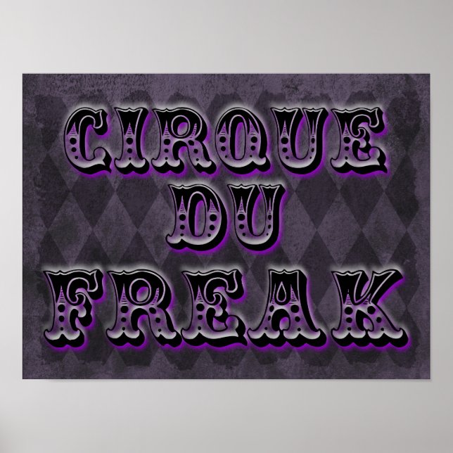 Poster Jacquard gothique Cirque Du Freak (Devant)
