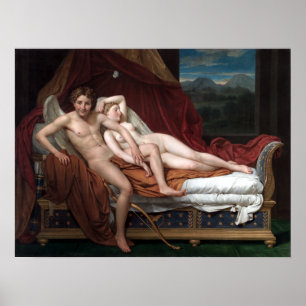 Poster Jacques-Louis David Cupid et Psyche