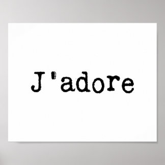 Poster J'adore