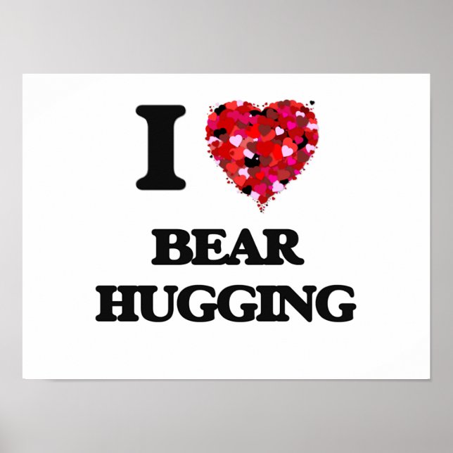 Poster J'adore Bear Hugging (Devant)