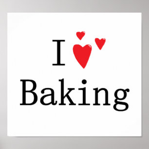 Poster J'adore cuisiner