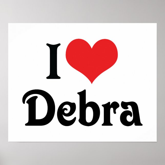 Poster J'adore Debra (Devant)